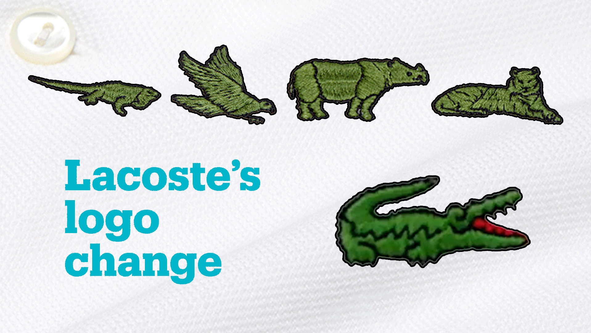 Lacoste is replacing endangered animals
