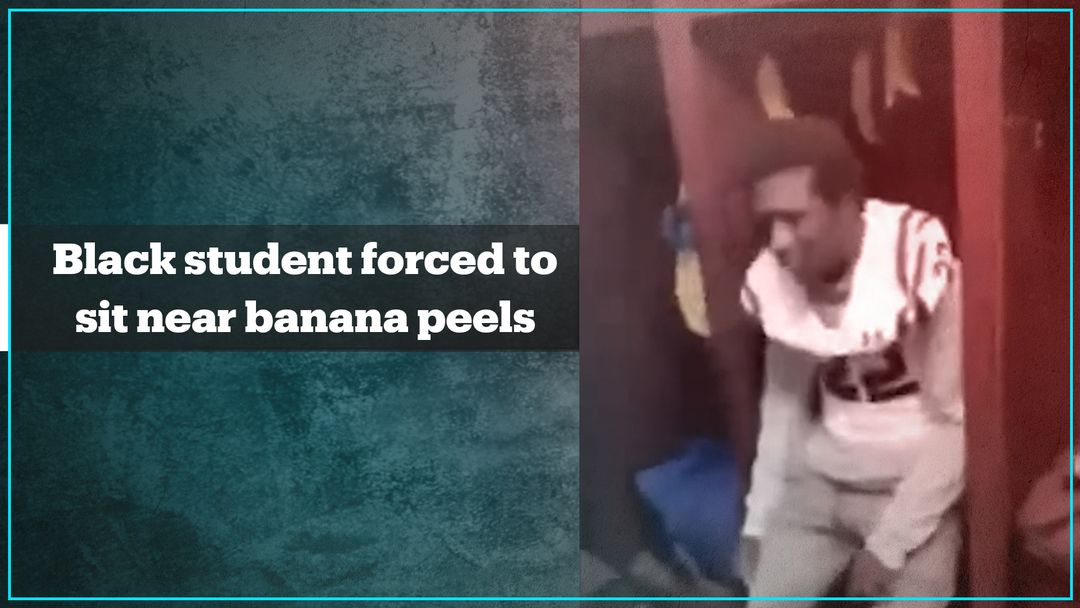 Black student forced to sit in locker filled with banana peels