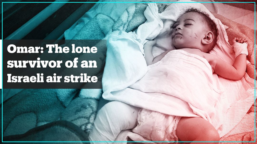 5-month-old Palestinian boy is the lone survivor of an Israeli air strike