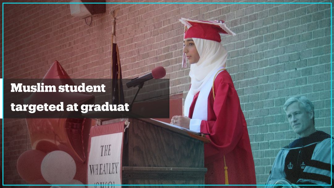 Parents and students target Muslim student at graduation