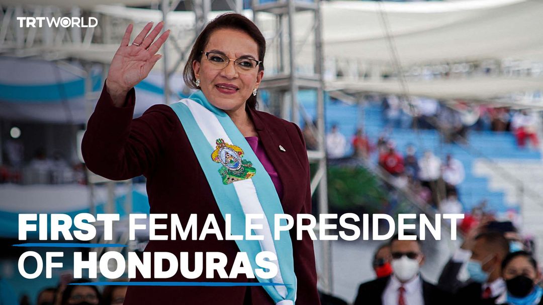 Xiomara Castro sworn in as country's first female president of Honduras