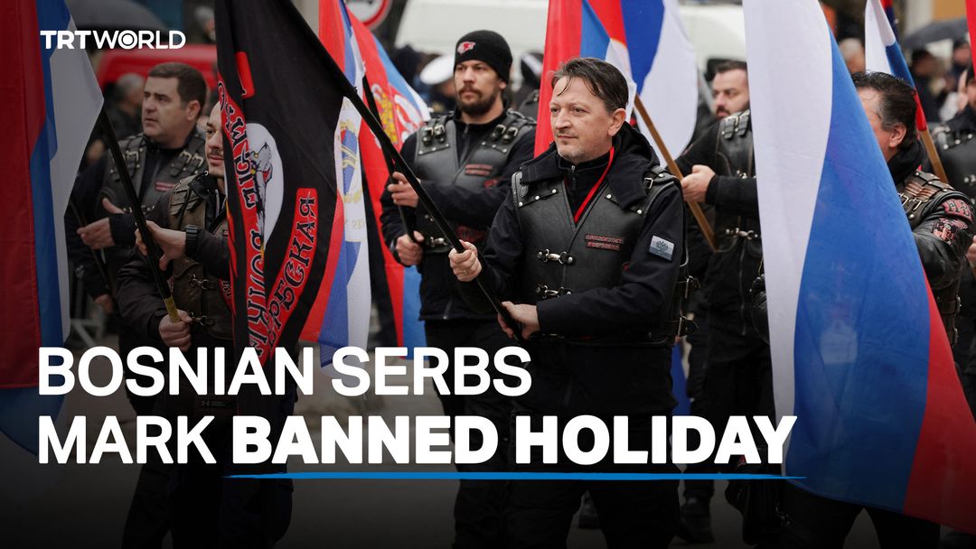 Bosnian Serbs mark their national holiday with military parade