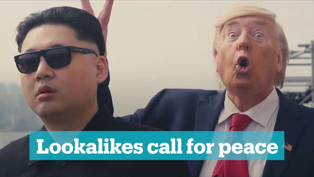 Lookalikes of Kim Jong-un and Donald Trump spotted in Seoul