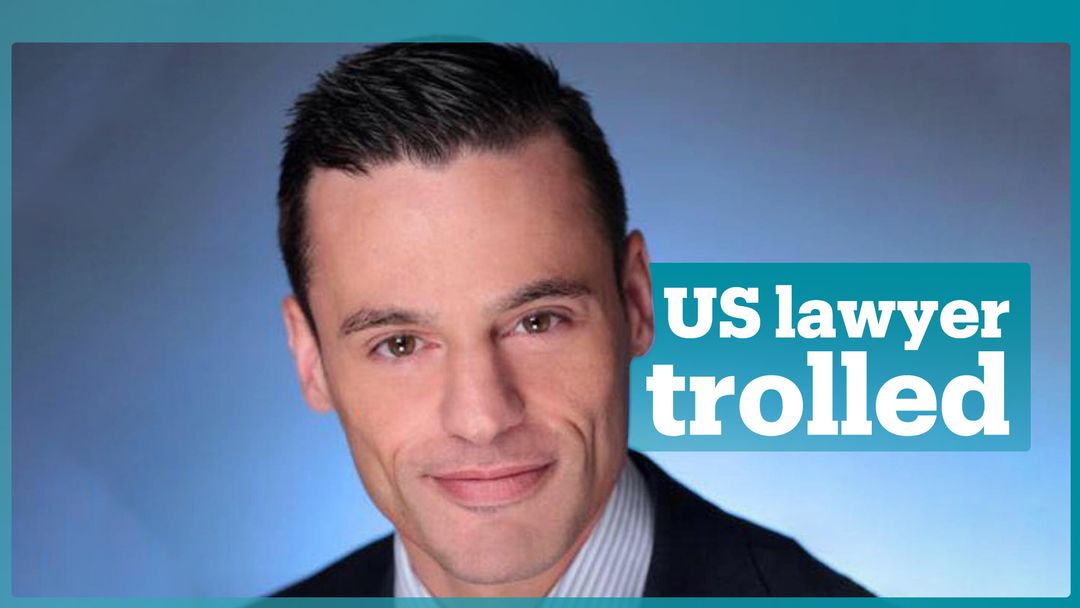 US lawyer behind hate-filled rants trolled