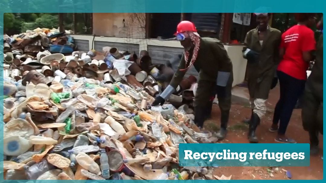 Refugees tackle plastic waste in one of the biggest refugee camps in the world