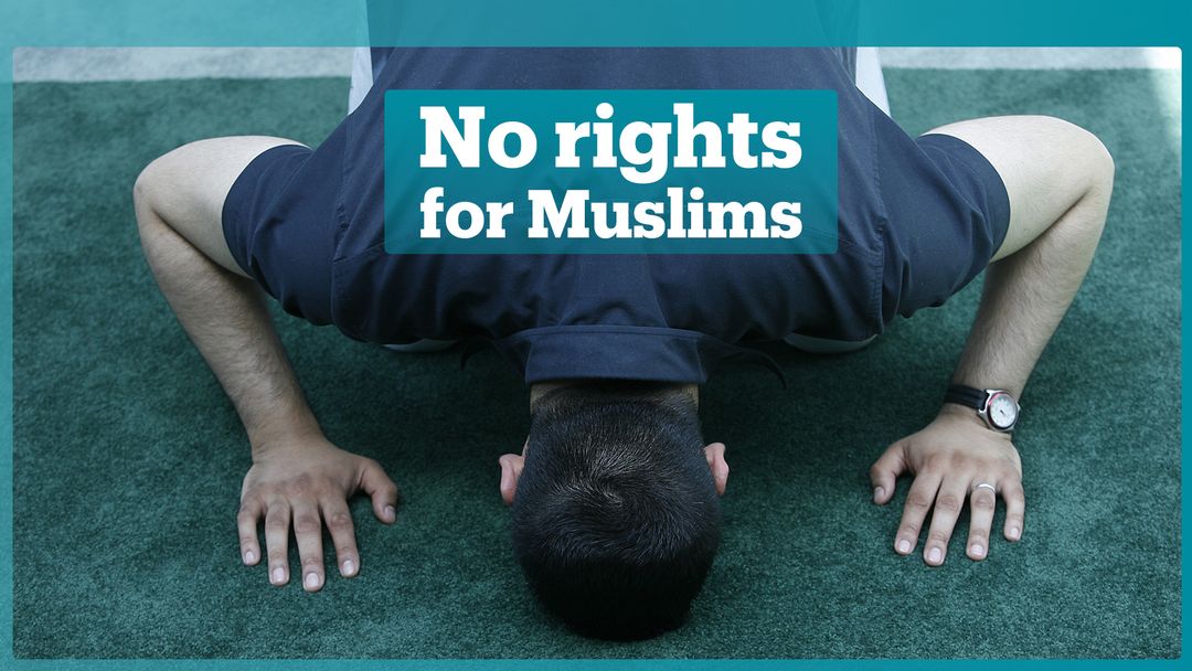 The country with Muslims but no mosque