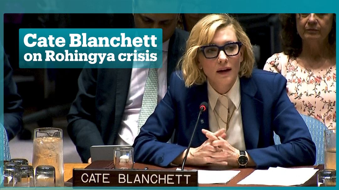 Cate Blanchett tells of atrocities against Rohingya