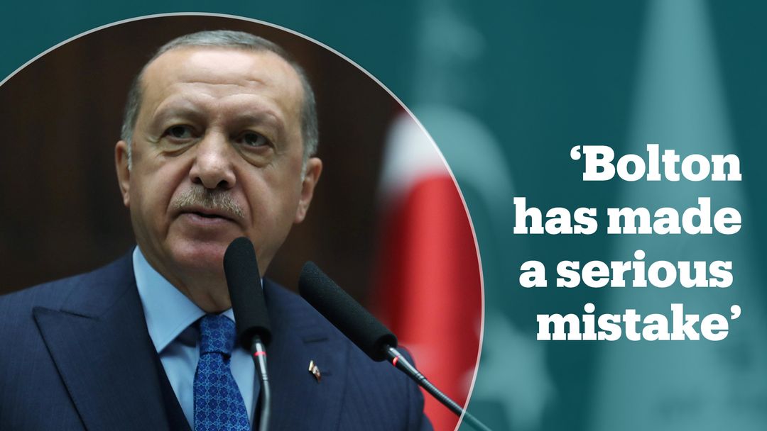 Erdogan responds to Bolton's claim that 'Turkey targets Kurds'
