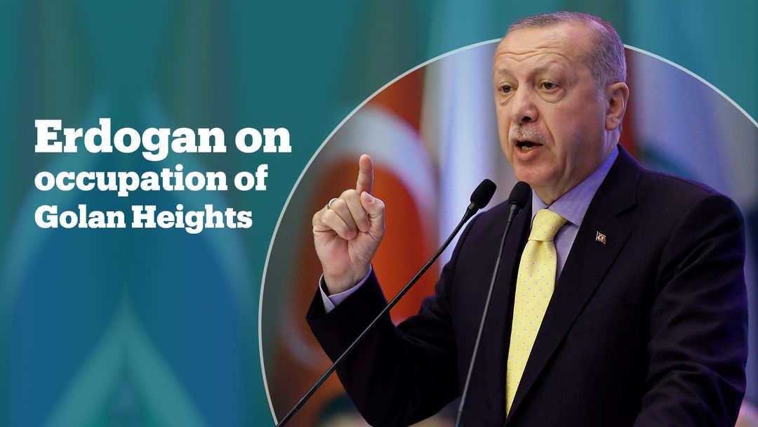 Erdogan responds to Trump's Golan Heights announcement