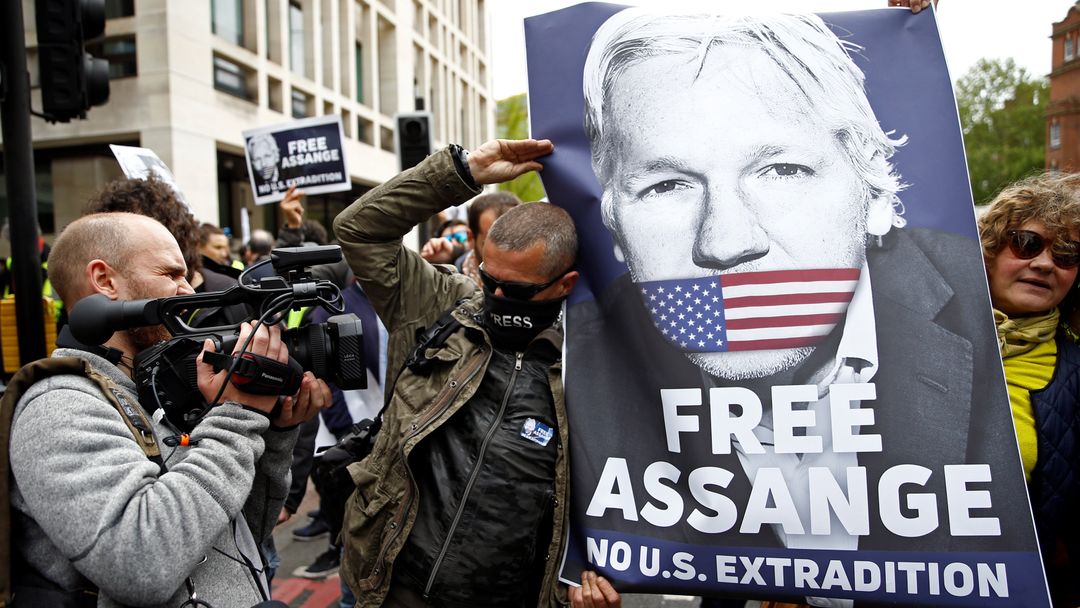 Assange extradition hearing: Assange appears in court via video link