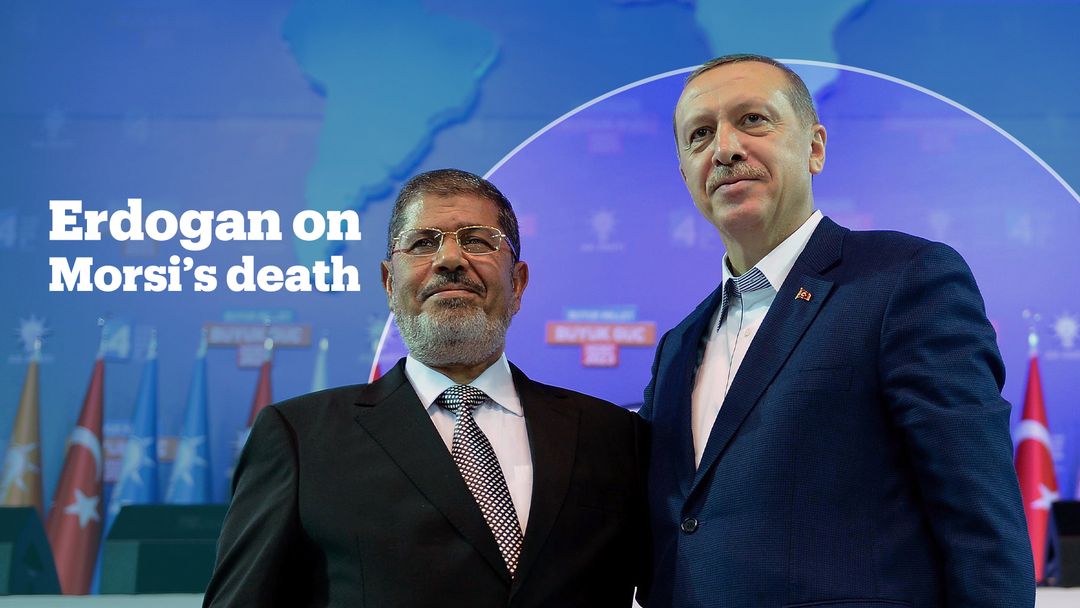 Turkish President Erdogan reacts to the death of Egypt’s Mohamed Morsi
