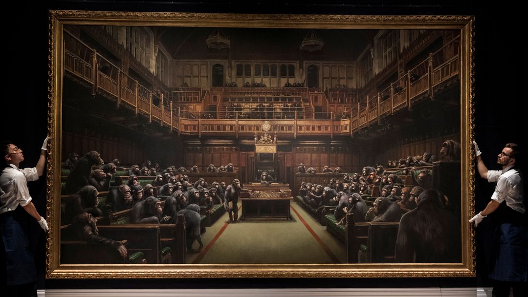 Bansky’s ‘Devolved Parliament’ sells for $12.2M | Money Talks