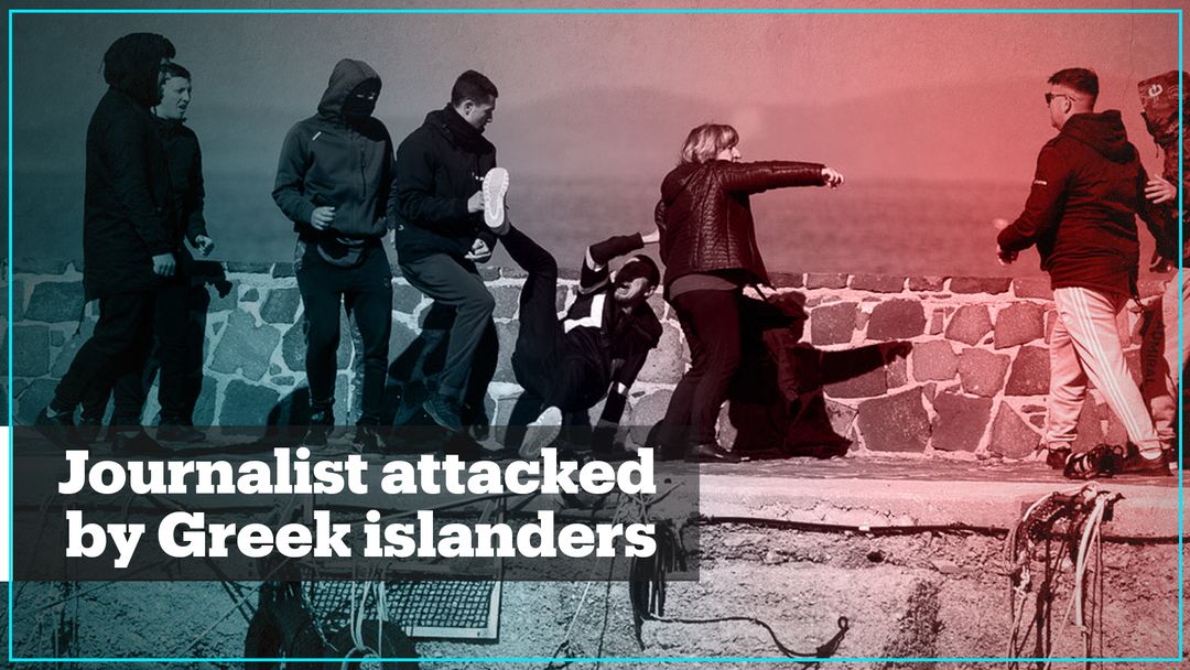 German journalist says he was beaten by locals on Greek island
