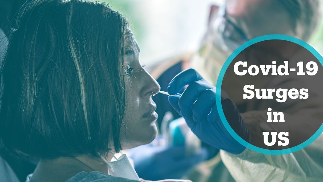 Covid-19 cases rise in large US states