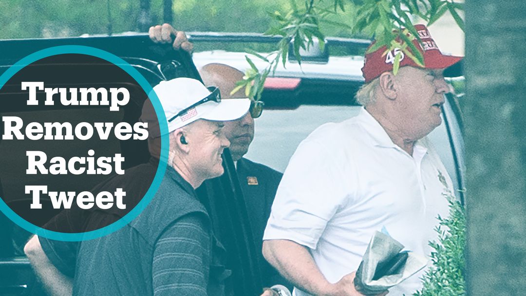 Trump’s retweet of racist supporter video ignites firestorm