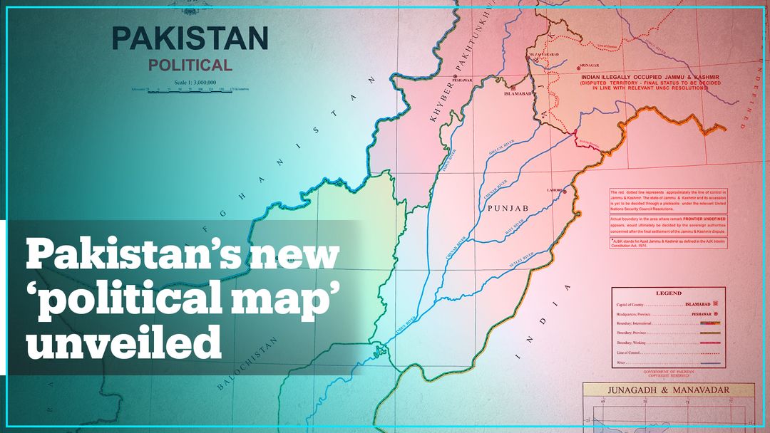 Pakistan unveils new 'political map'