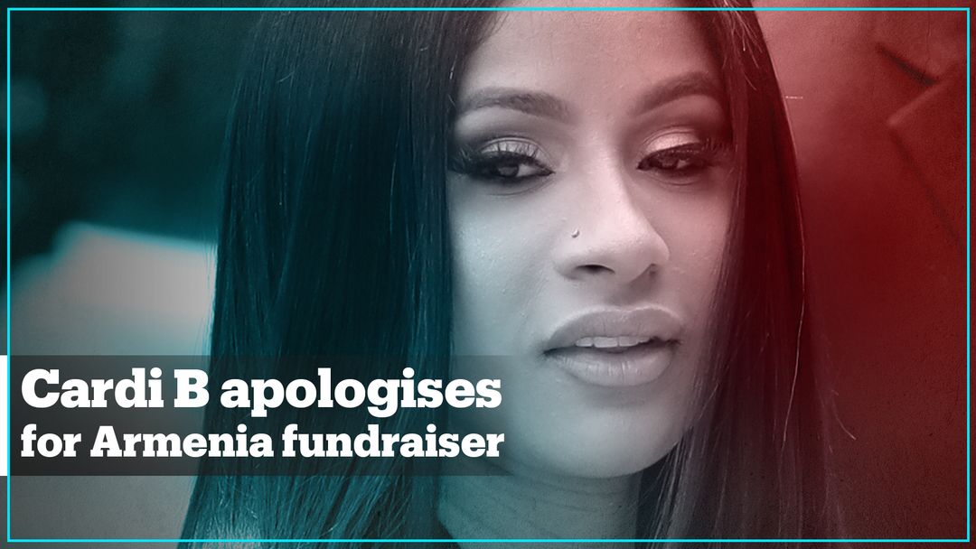 Rapper Cardi B apologises for supporting Armenia fundraiser