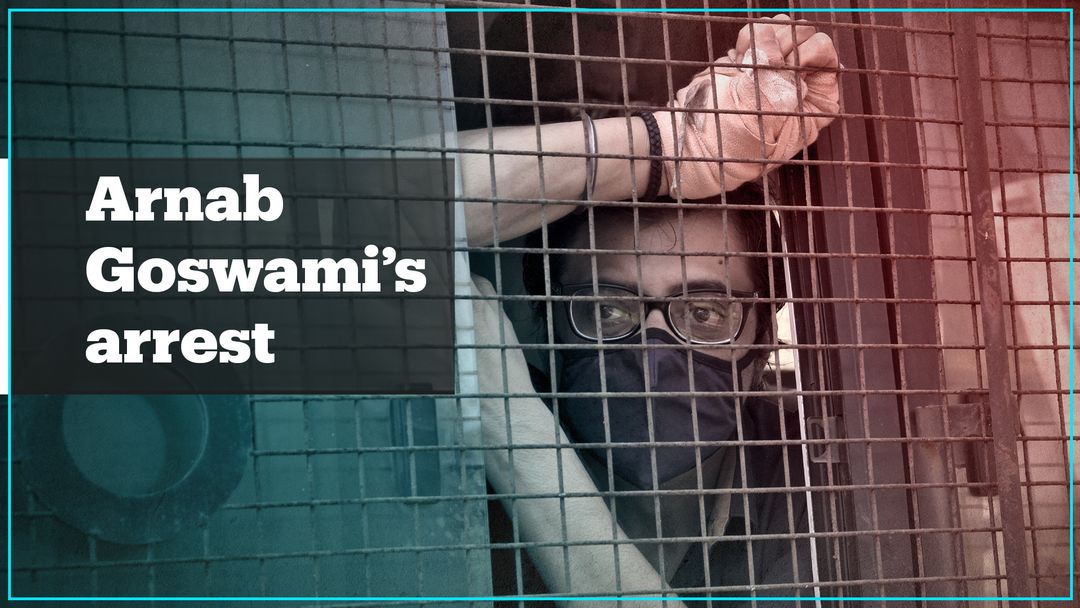 India's controversial news anchor Arnab Goswami is arrested