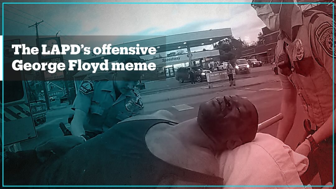 LAPD officers circulated offensive George Floyd meme – reports