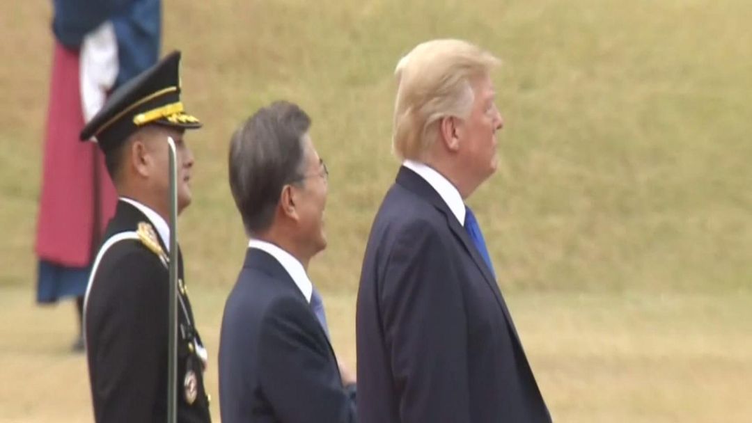 Money Talks: US President Trump meets with South Korean president Moon Jae-In on Asia Trip