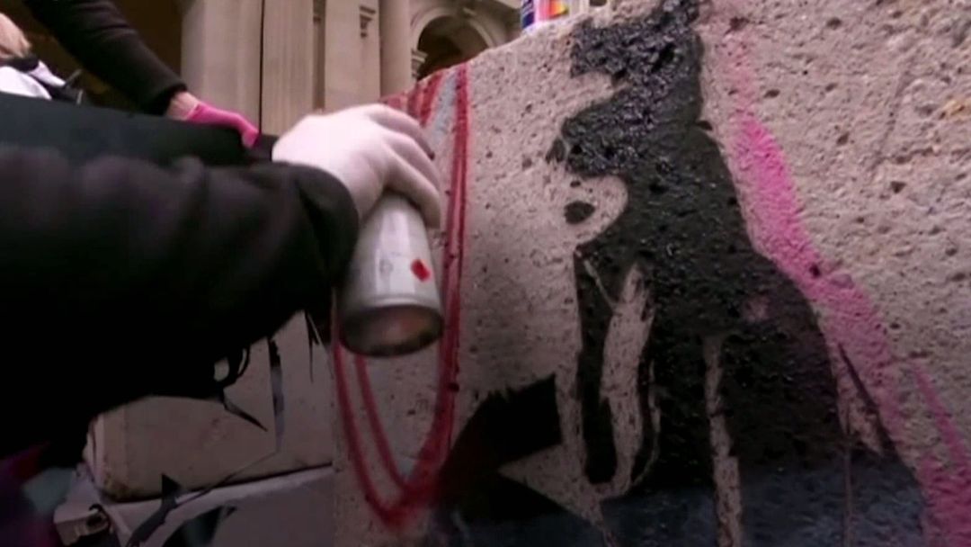 Security bollards turned into 'boll-art'