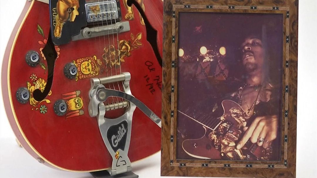 Guitars of  rock 'n' roll legends go on auction in New York