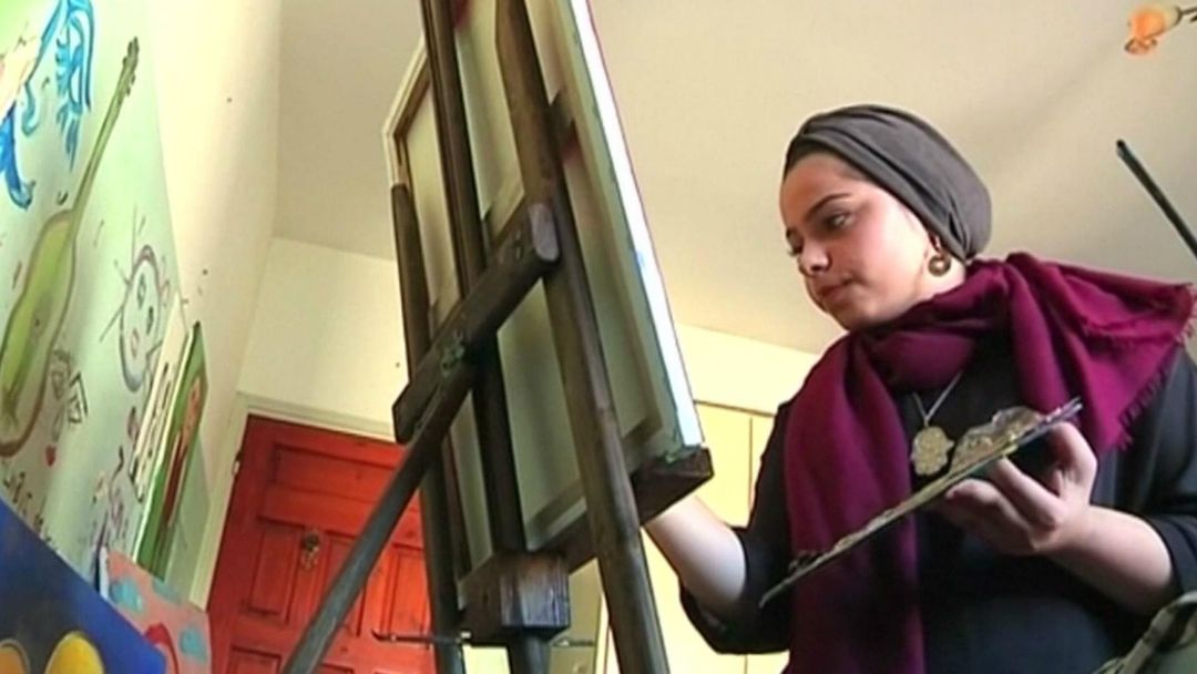 Palestinian artist Malak Mattar breaks down barriers with art