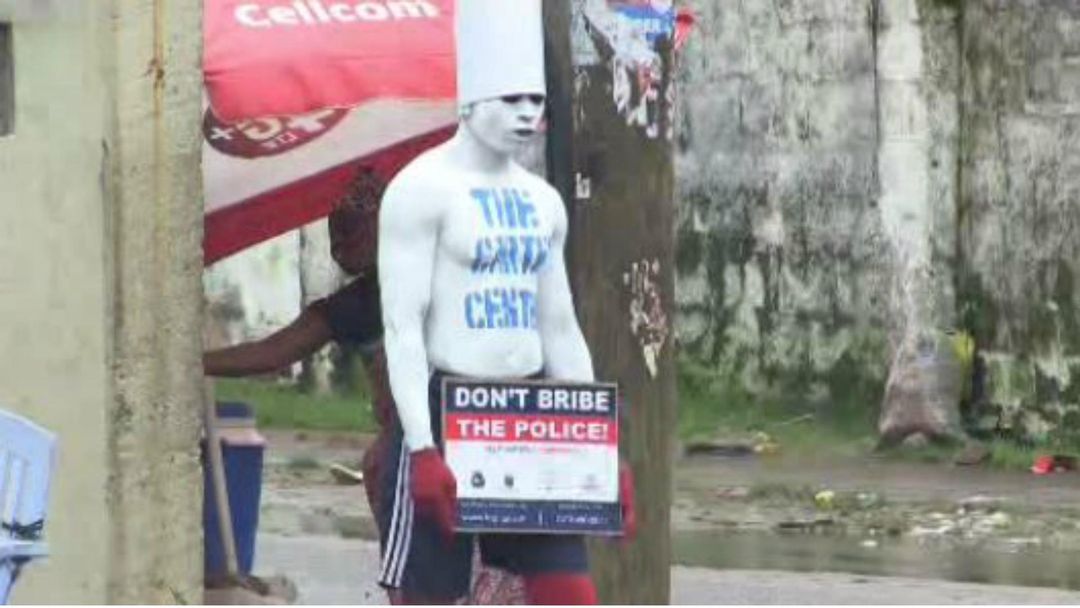 Liberia Human Billboard: Body painting becomes popular marketing tool