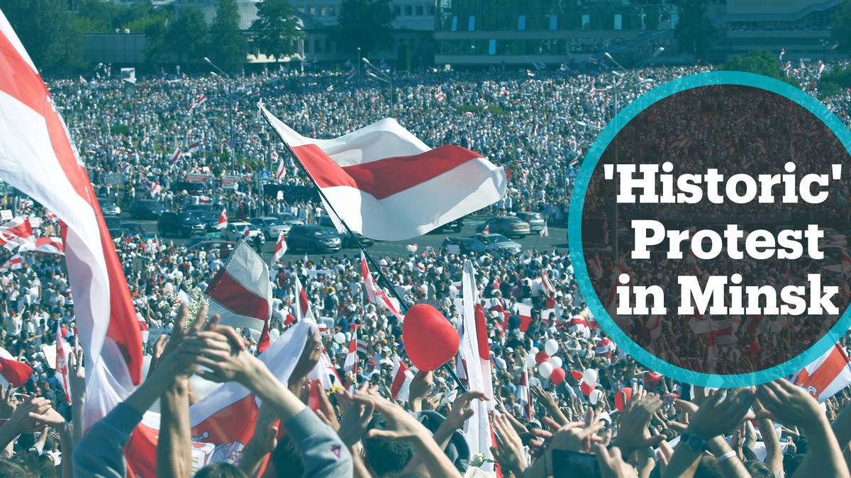 More than 100,000 Belarusians take part in anti-govt rally