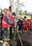 Zeynel Em, the head of the Red Crescent’s volunteer center in Cizre, leads a tree planting activity, which has continued throughout every year, and is participated by students and teachers.