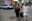 Model Madeline Stuart (R) walks through Times Square with her mother and manager Rosanne Stuart in Manhattan, New York, US. September 6, 2018.