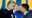Ukrainian presidential candidate Volodymyr Zelenskiy (R) watches as Ukrainian President Petro Poroshenko (L) gestures during their final electoral campaign debate at the Olympic stadium in Kiev, Ukraine on April 19, 2019.