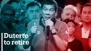Duterte announces retirement from politics