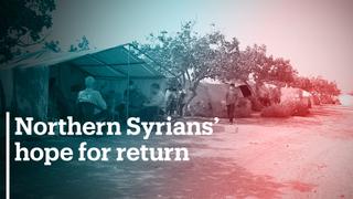Syrians north of Aleppo hope for return home