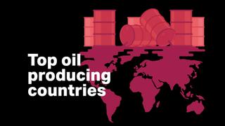 Top 12 countries with highest oil production, from 1900 to 2019