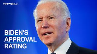 One year on, Presiden Biden's approval rating drops 10 points