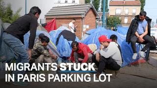 France: The migrants stuck in a parking lot for months