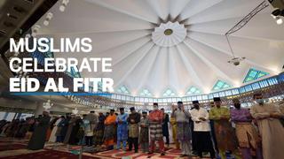 Muslims around the world celebrate Eid al Fitr