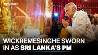 Ranil Wickremesinghe sworn in as prime minister of Sri Lanka