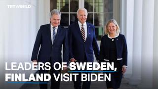 Biden meets leaders from Finland, Sweden on NATO expansion