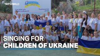 Jamala sings for Ukrainian children