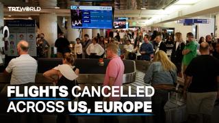Hundreds of flights cancelled across US, Europe