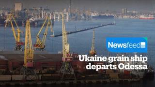 Ukraine grain ship departs Odessa