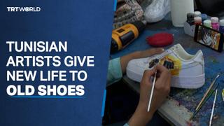 Tunisian artists bring new life to old shoes