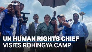 UN rights chief Bachelet visits refugee camps in Bangladesh