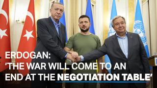 Erdogan, Zelenskyy, Guterres hold trilateral summit in Ukraine