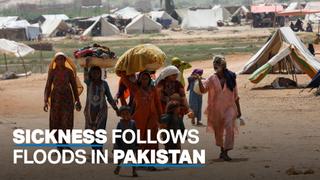 Waterborne diseases devastate Pakistan's flood victims
