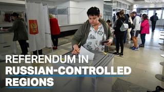 Occupied Ukraine regions vote on joining Russia