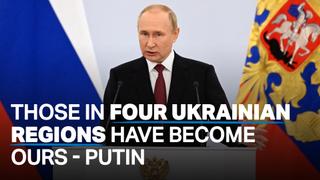 Putin declares annexation of Ukrainian territory