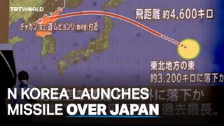 North Korea conducts longest-range missile test yet over Japan